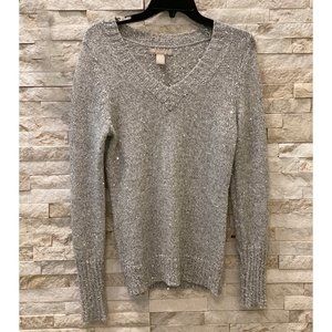 BANANA REPUBLIC SHIMMERY LONG SLEEVE SWEATER